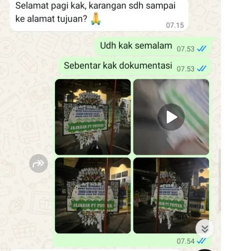 Pengiriman Papan Bunga Selamat Pakis Aji