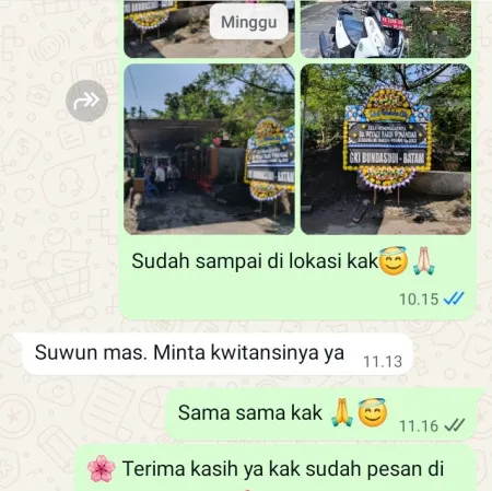 Pengiriman Papan Bunga Duka Pakis Aji