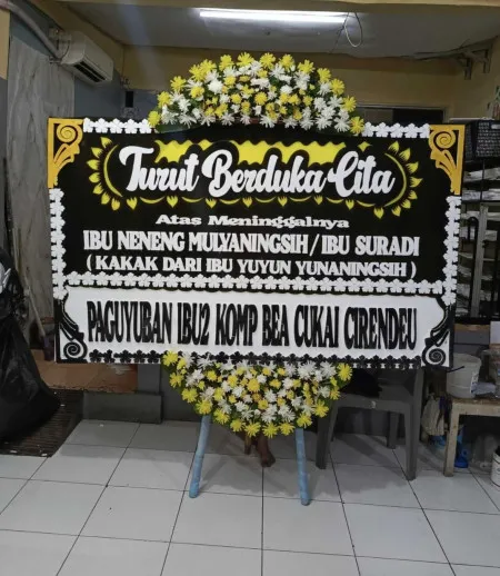 Papan Bunga Duka Pakis Aji